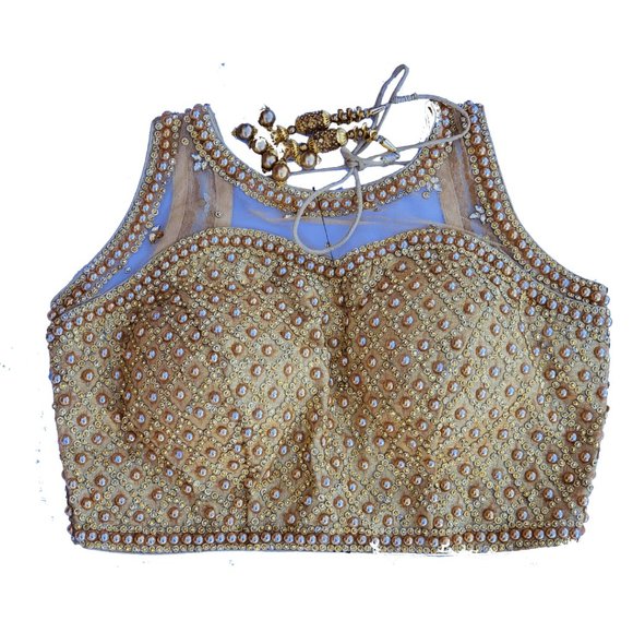 Gold Handwork blouse - Picture 1 of 1